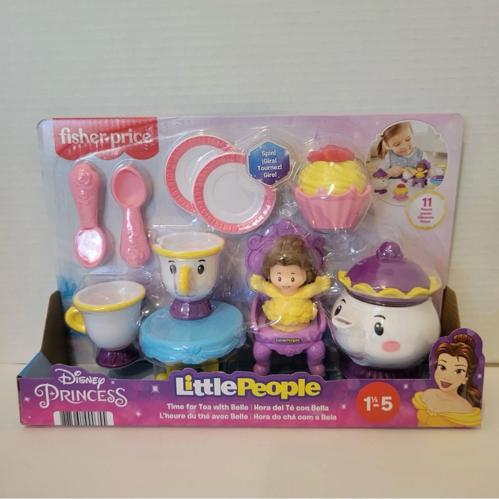 Fisher-Price Disney Princess Little People Tea Party Set Beauty and the Beast